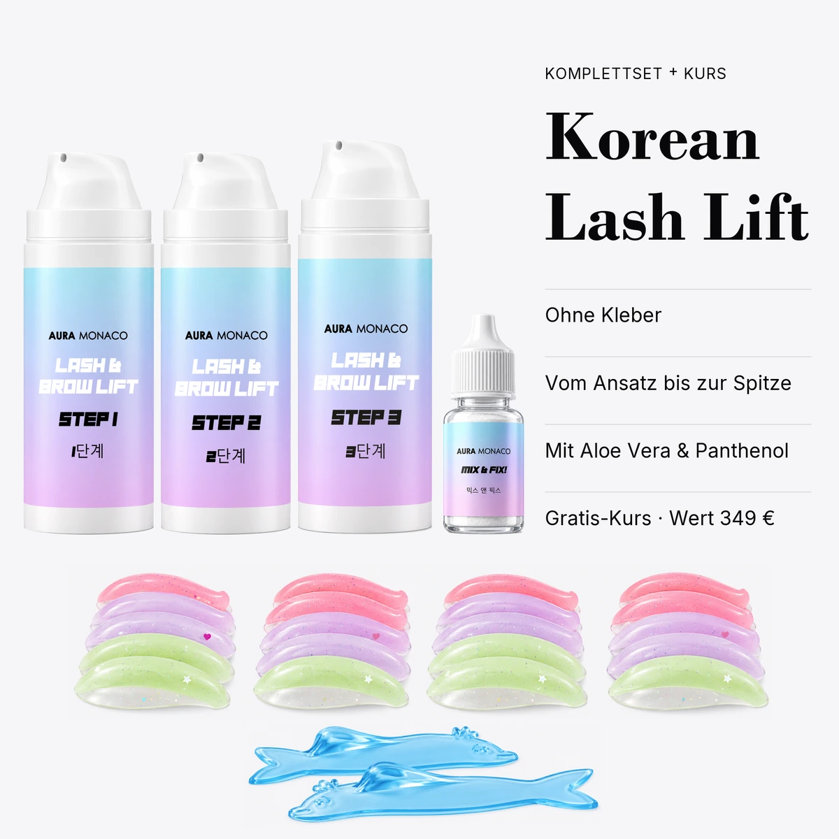 KOMPLETTES Korean Lash Lift Kit + gratis Training (nur für kurze Zeit)