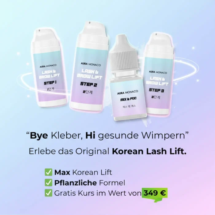 KOMPLETTES Korean Lash Lift Kit + gratis Training (nur für kurze Zeit)