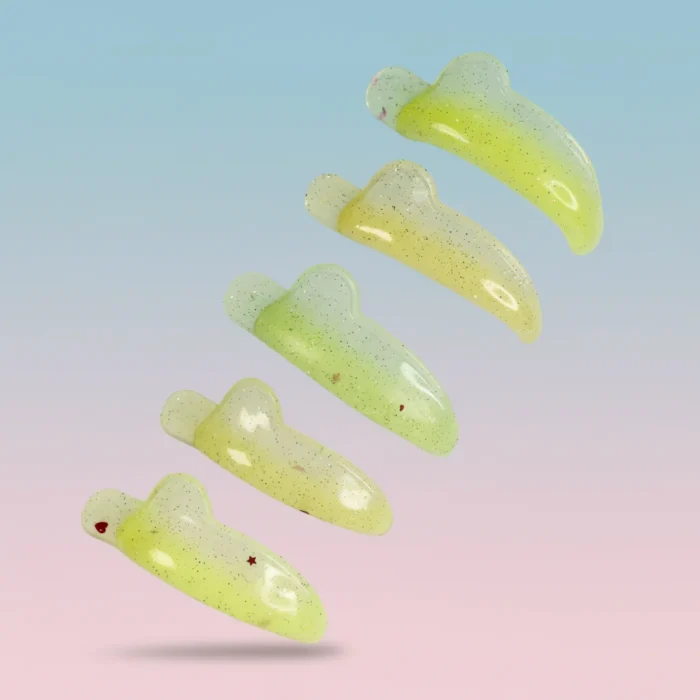 Sweet Banana | Super Soft & Sticky Round Teardrop Pads | 10 Paare
